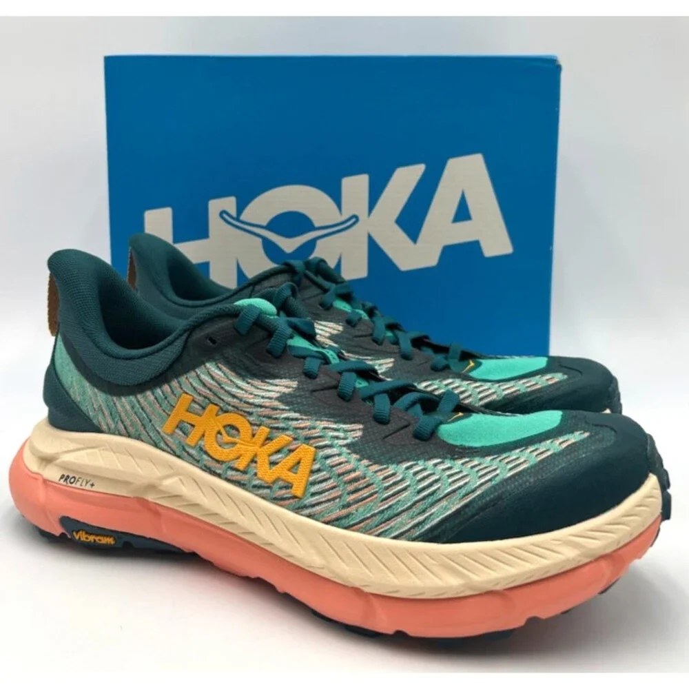 Hoka MAFATE SPEED 4 DTWGR Women's NEW Running Shoes Green US Size 9.5B